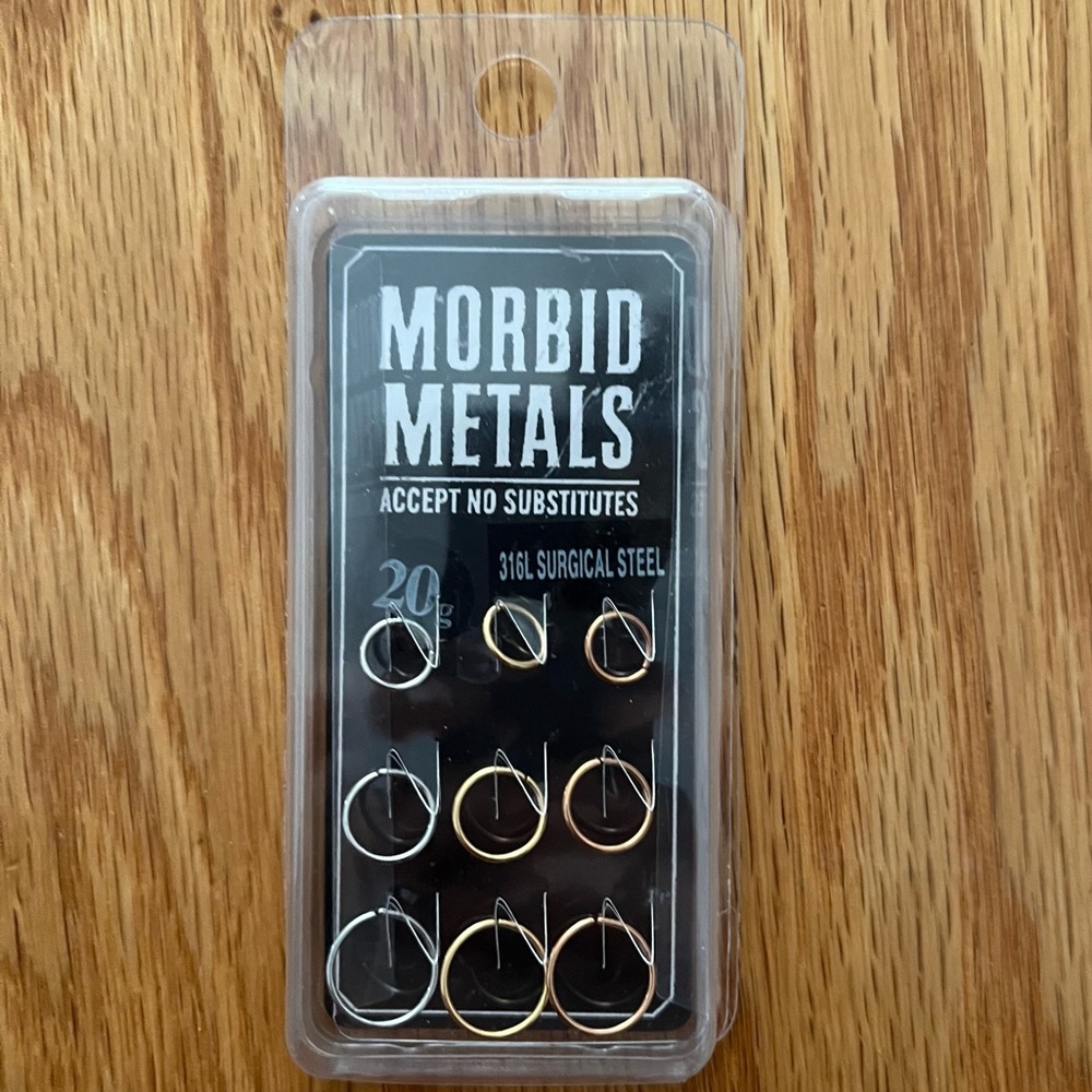 Morbid Metals - 20g Nose Hoops 316L surgical steel